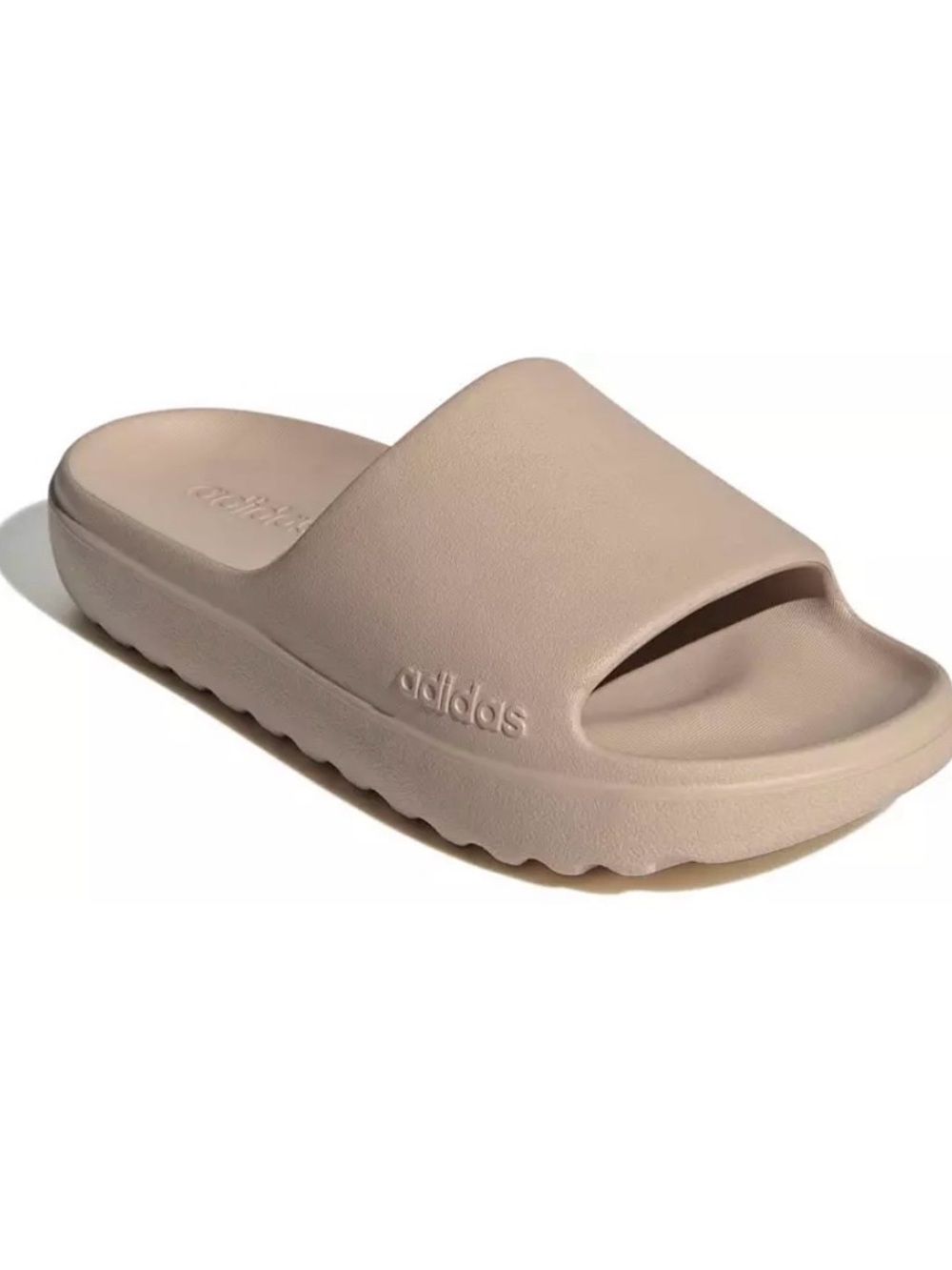 adidas Men’s Slide Sandals in Taupe